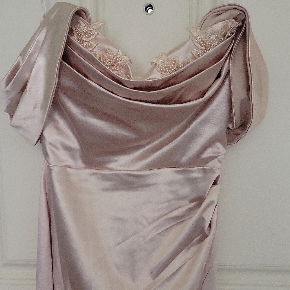 Windsor Cream One Shoulder Dress Elegant Design